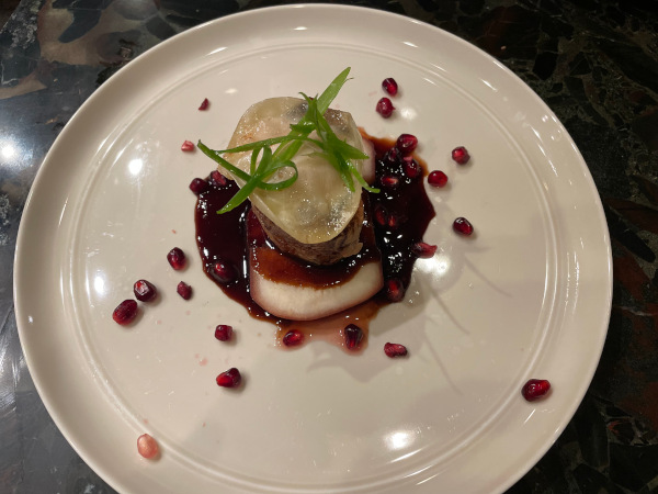 Pork Tenderloin with Red Wine Poached Pears