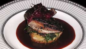 Cranberry tea brined game hen by private chef Allyn Griffitth