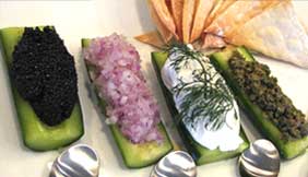 American sturgeon caviar by private chef Allyn Griffitth
