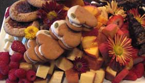 Assorted fruit and pastries by private chef Allyn Griffitth