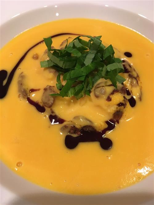 Butternut and Grand Marnier Bisque by private chef Allyn Griffitth