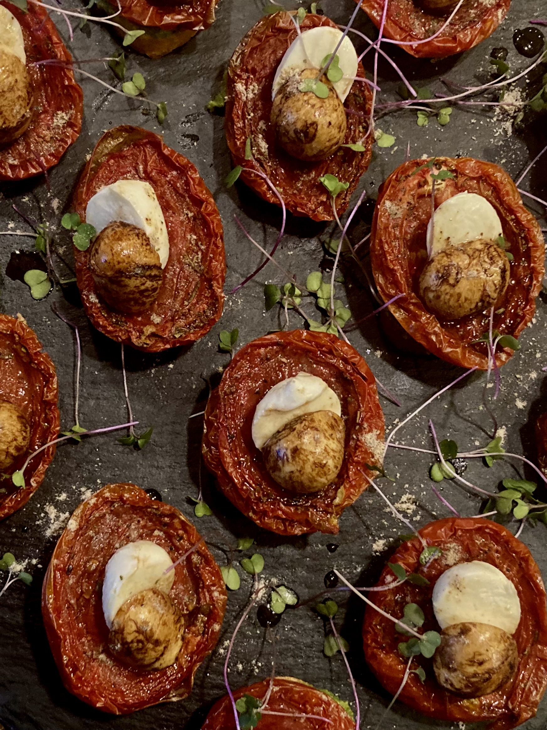 Oven Dried Tomato Bruschetta